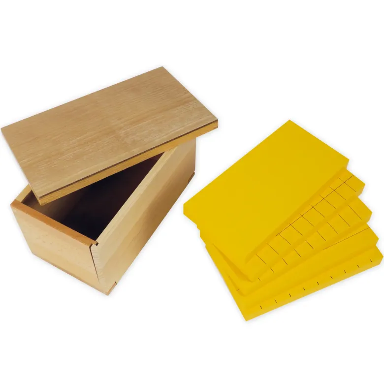 TimeTEX Satz mit fünf gelben Prismen "Montessori Premium"