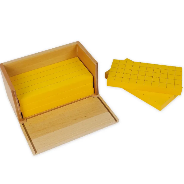 TimeTEX Satz mit fünf gelben Prismen "Montessori Premium"