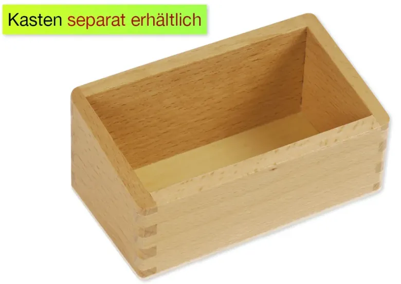 TimeTEX Satz Ziffern 1-10 auf Holzbrettchen "Montessori Premium"