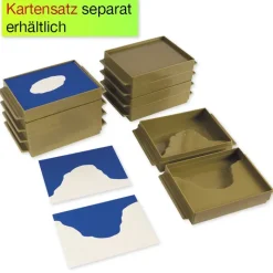 TimeTEX Schalen Land und Wasserformen, 10 Stück 