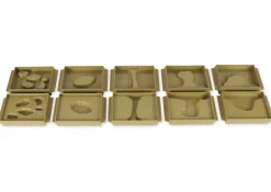 TimeTEX Schalen Land und Wasserformen, 10 Stück 