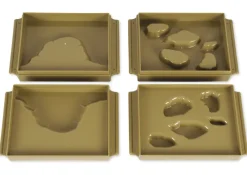 TimeTEX Schalen Land und Wasserformen, 10 Stück 