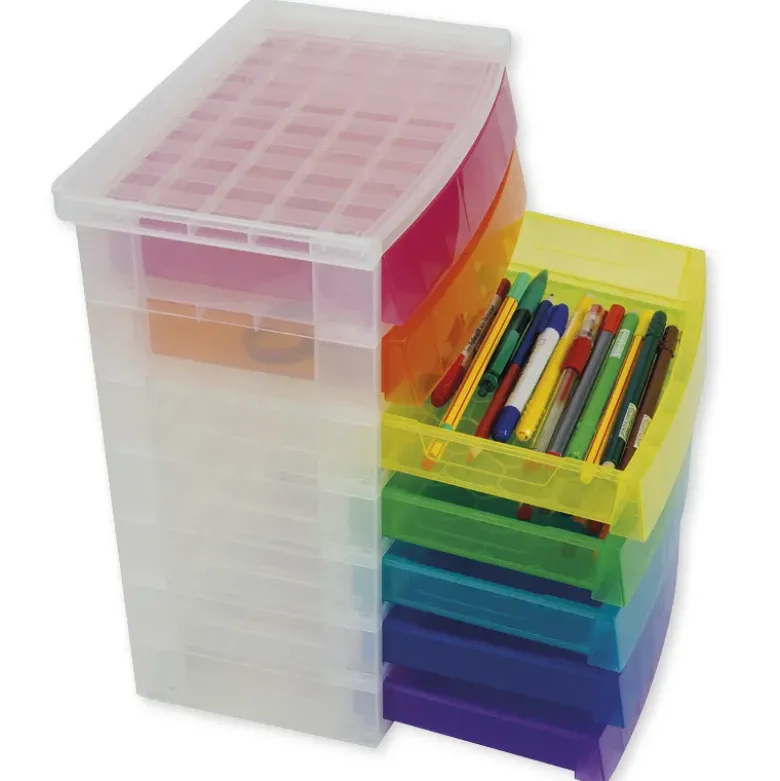 TimeTEX Schubladen-Box "Regenbogen", 7-farbig
