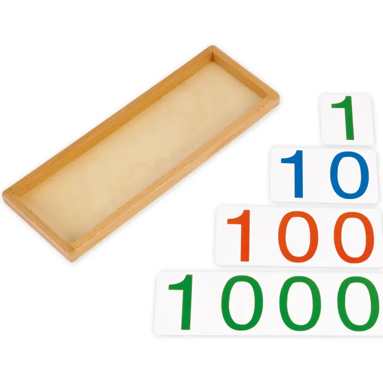TimeTEX Set Einführung Dezimalsystem und Zahlen 1-1000 "Montessori Premium"