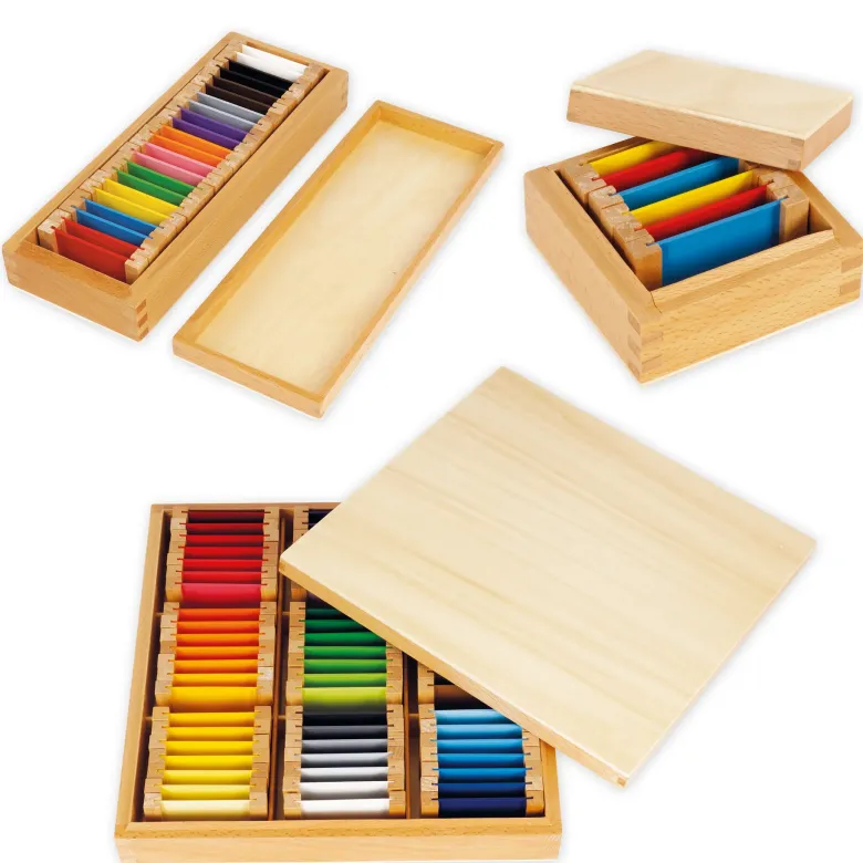 TimeTEX Set Farbtäfelchen, Satz 1-3 "Montessori Premium"