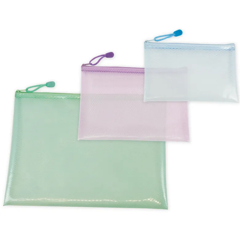 TimeTEX Set Flexo-Utensilien-Taschen farbig, 3-tlg.