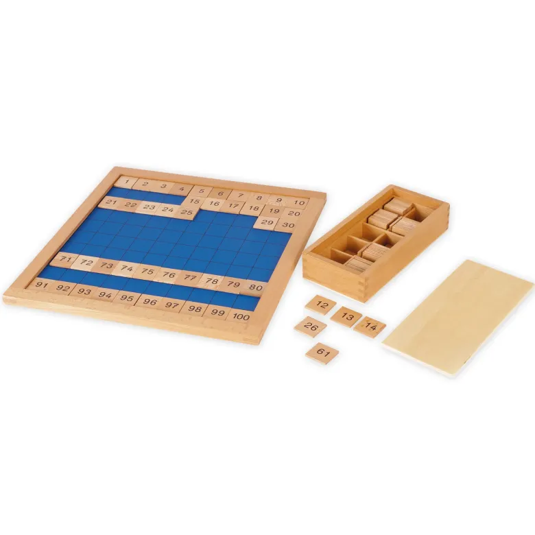 TimeTEX Set Hunderterbrett mit Kontrolltafel "Montessori Premium"