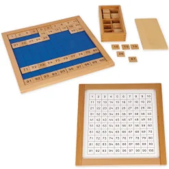 TimeTEX Set Hunderterbrett mit Kontrolltafel