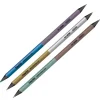 TimeTEX Set Metallic-Buntstifte mit zwei Farbseiten, 3-kant, 3-tlg.