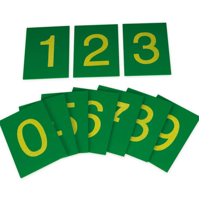 TimeTEX Set Sandpapier Ziffern mit Kasten "Montessori Premium"