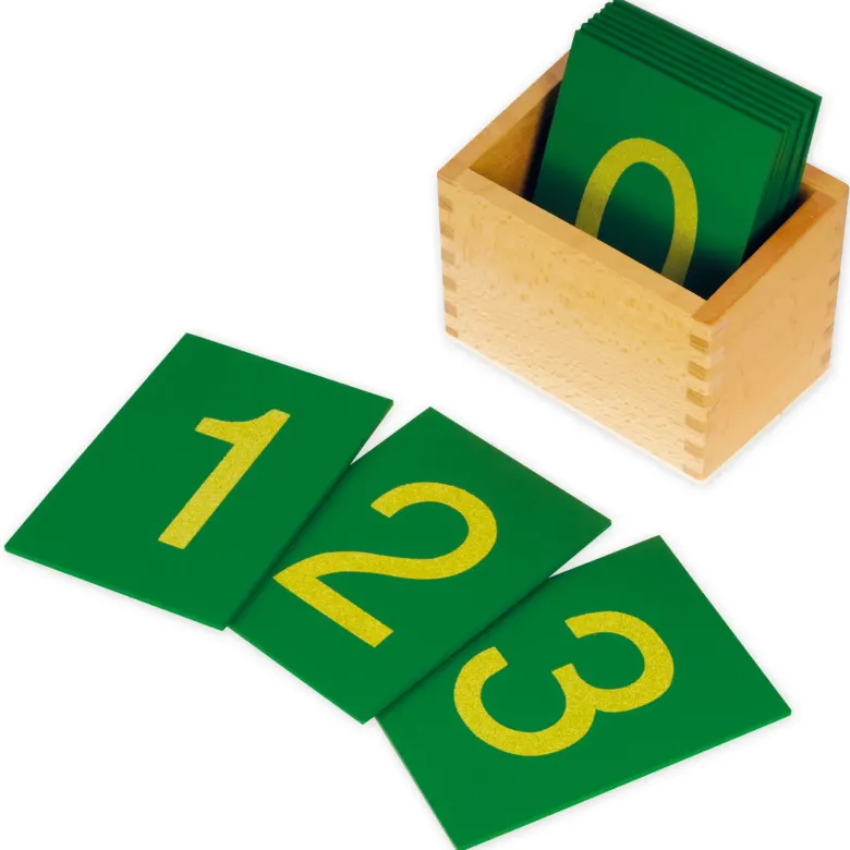 TimeTEX Set Sandpapier Ziffern mit Kasten "Montessori Premium"