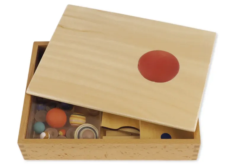 TimeTEX Sonnensytem, aus Holz, in Holzbox "Montessori Premium"
