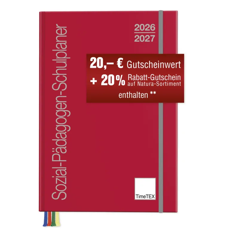 TimeTEX Sozial-Pädagogen-Schulplaner A5-Plus 2026/2027