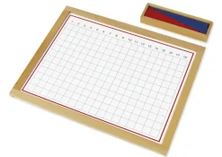 TimeTEX Streifenbrett zur Addition, im Holzrahmen "Montessori Premium"