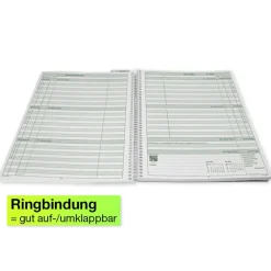 TimeTEX System-Schulplaner A4, grün 2026/2027