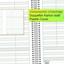 TimeTEX System-Schulplaner A4, grün 2026/2027