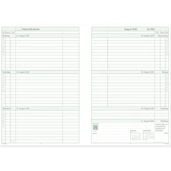 TimeTEX System-Schulplaner A5, grün 2026/2027