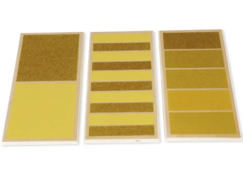 TimeTEX Tastbretter, rau-glatt, 3 Stück "Montessori Premium"