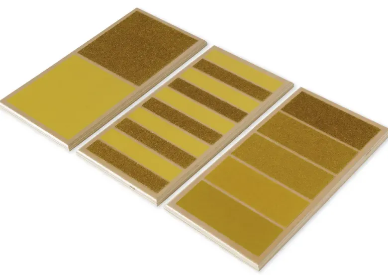TimeTEX Tastbretter, rau-glatt, 3 Stück "Montessori Premium"