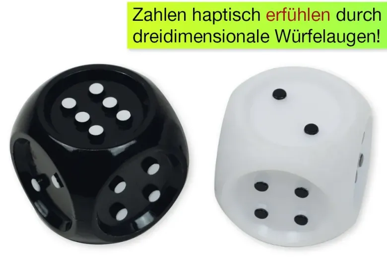 TimeTEX Tast- und Fühlwürfel, 32 mm, 2 Stück