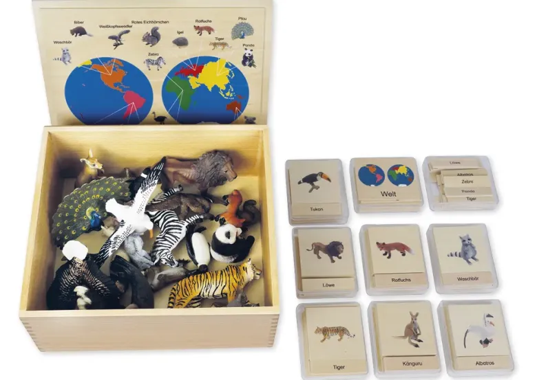 TimeTEX Tier-Kontinent-Box "Montessori Premium"
