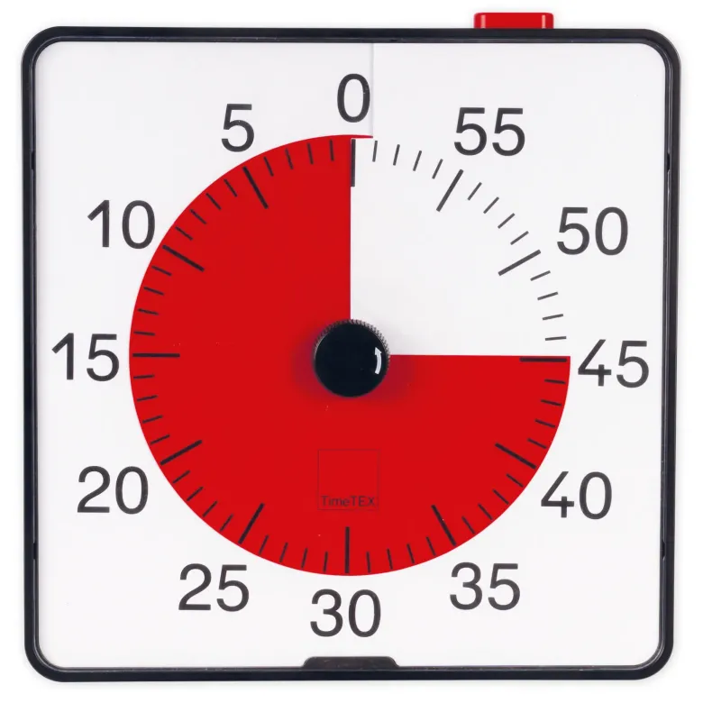 TimeTEX Timer "Countdown" XL, 32x32 cm, mit Pausentaste