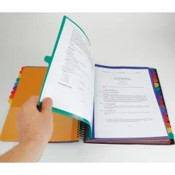 TimeTEX Tisch-Fächermappe 1-32 A4, farbig mit Verschlussgummi