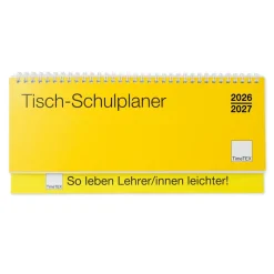 TimeTEX Tisch-Schulplaner 2026/2027, Querformat