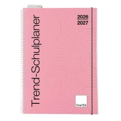TimeTEX Trend-Schulplaner A5, 2026/2027, flamingo