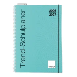 TimeTEX Trend-Schulplaner A5, 2026/2027, lagune