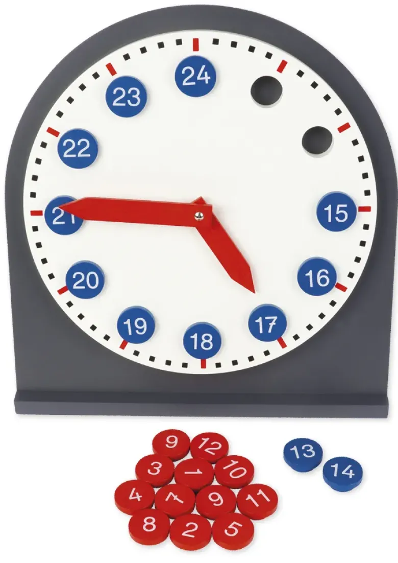 TimeTEX Uhr mit herausnehmbaren Ziffern "Montessori Premium"