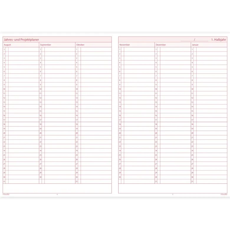 TimeTEX Unterrichts-Planer Universal, A5
