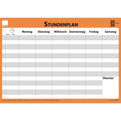 TimeTEX Wand-Stundenplan mit Stift + Klick-Fix-Halter