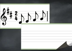 TimeTEX Whiteboard-Demo-Notenlinien magnetisch, 2-tlg.