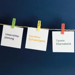 TimeTEX Wochentags-Klammern 10-tlg., farbig, mit Magnet