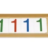 TimeTEX Zahlen 1-1000 für Einführung in das Dezimalsystem, im Tablett "Montessori Premium"