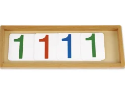 TimeTEX Zahlen 1-1000 für Einführung in das Dezimalsystem, im Tablett "Montessori Premium"