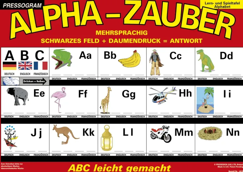 TimeTEX Zaubertafel "ABC" Mehrsprachig