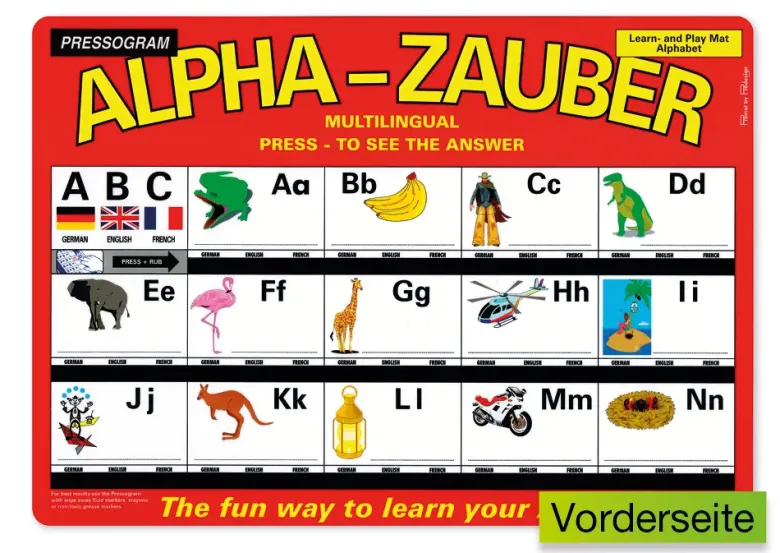 TimeTEX Zaubertafel "ABC" Mehrsprachig Englisch