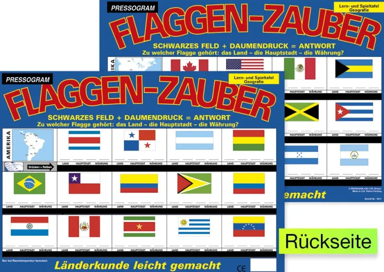 TimeTEX Zaubertafel "Flaggen-Zauber" Amerika