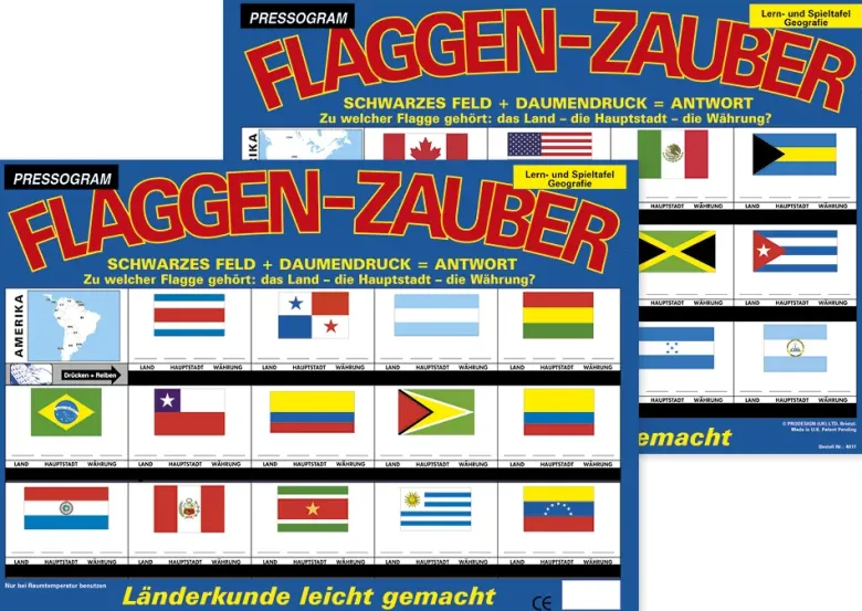 TimeTEX Zaubertafel "Flaggen-Zauber" Amerika