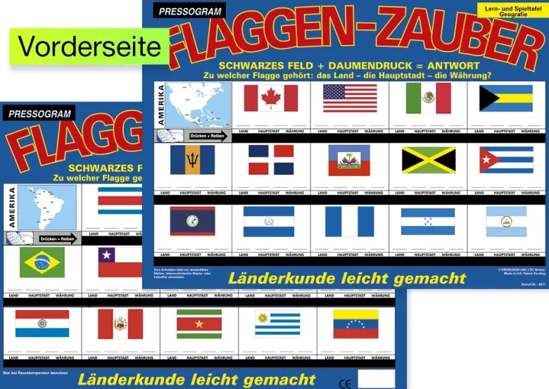TimeTEX Zaubertafel "Flaggen-Zauber" Amerika