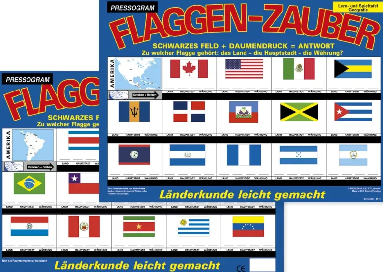 TimeTEX Zaubertafel "Flaggen-Zauber" Amerika