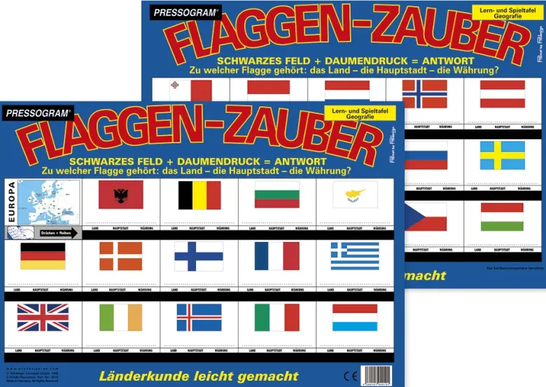 TimeTEX Zaubertafel "Flaggen-Zauber" Europa