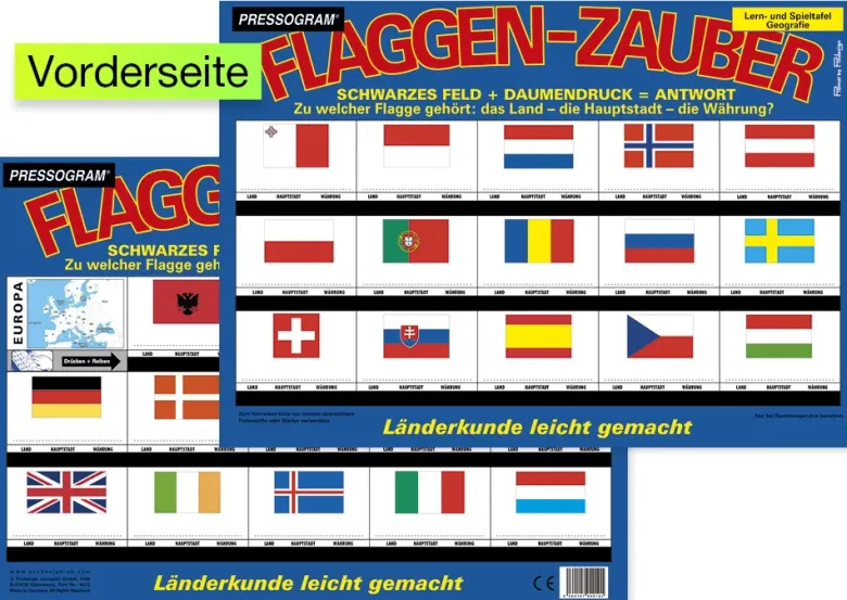 TimeTEX Zaubertafel "Flaggen-Zauber" Europa