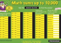 TimeTEX Zaubertafel "Mathematik" Englisch Zahlenraum bis 100.000