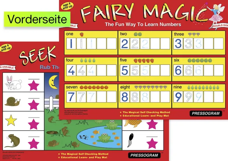 TimeTEX Zaubertafel "Mathematik" Englisch Zauberhaftes Zählen
