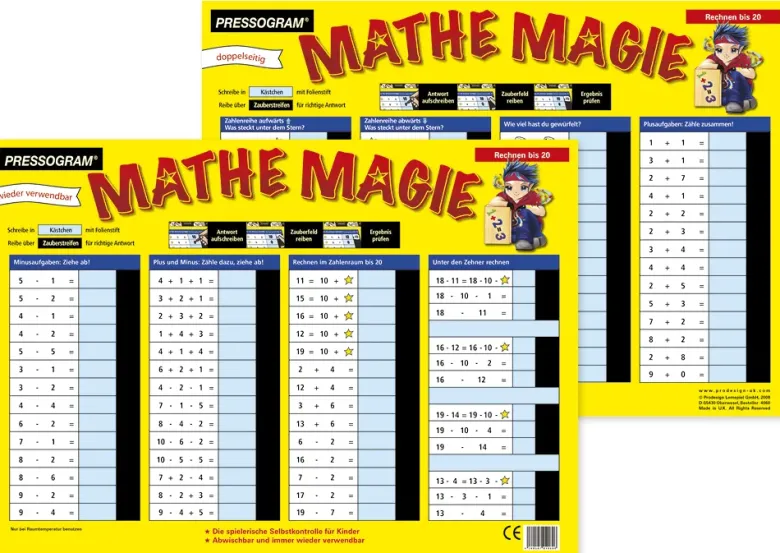 TimeTEX Zaubertafel "Mathematik" Rechnen bis 20