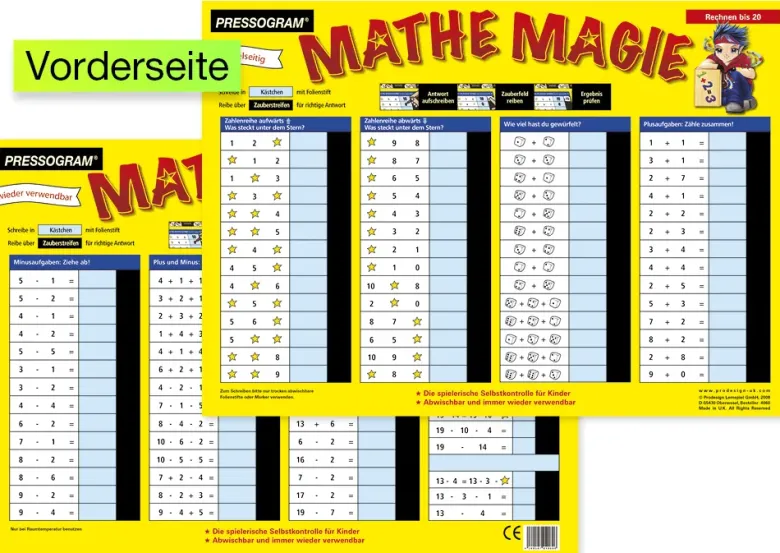 TimeTEX Zaubertafel "Mathematik" Rechnen bis 20