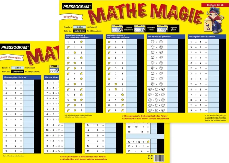 TimeTEX Zaubertafel "Mathematik" Rechnen bis 20